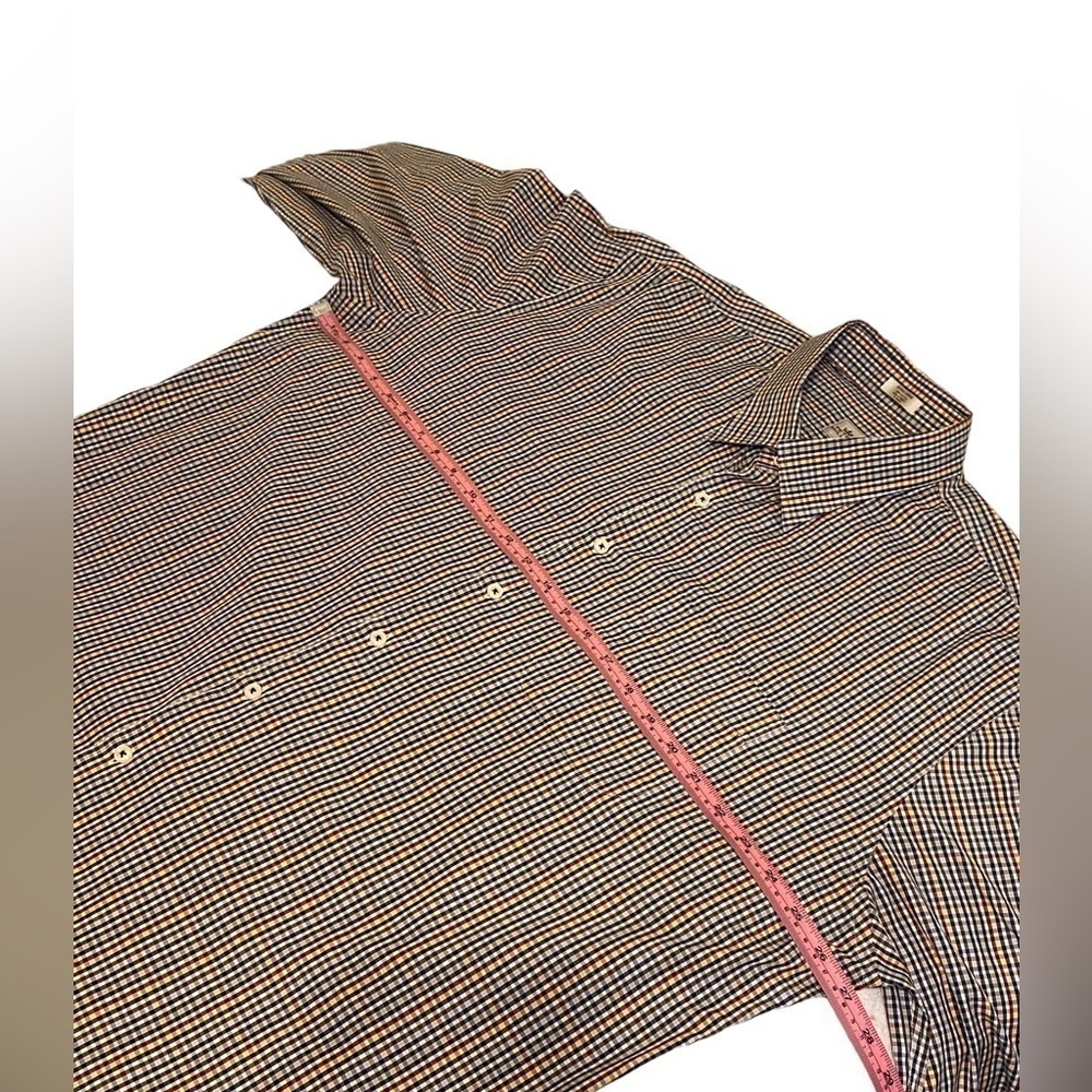 Peter Millar Plaid Button down long sleeve Dress Shirt Mens size XL - Picture 4 of 8